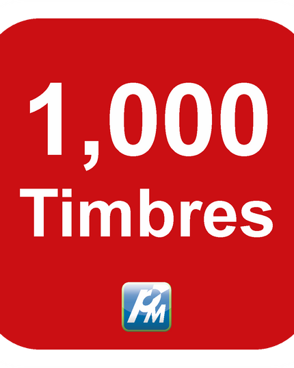 Aspel Timbres Fiscales - 1,000 Timbres - Aspel. Programas de México
