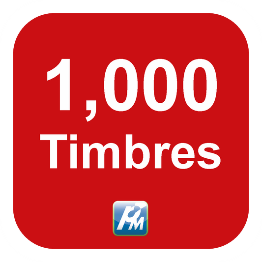 Aspel Timbres Fiscales - 1,000 Timbres - Aspel. Programas de México