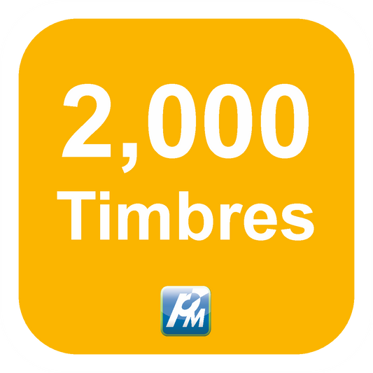 Aspel Timbres Fiscales - 2,000 Timbres - Aspel. Programas de México