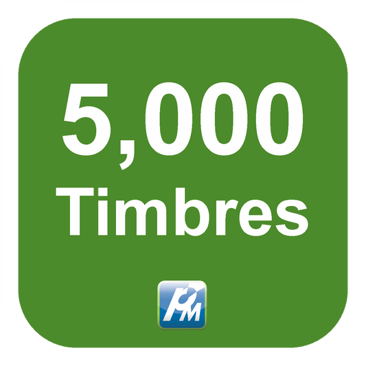 Aspel Timbres Fiscales - 5,000 Timbres - Aspel. Programas de México