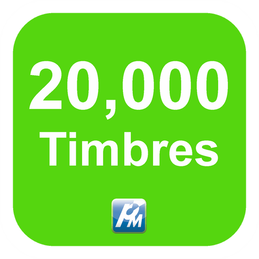 Aspel Timbres Fiscales - 20,000 Timbres - Aspel. Programas de México