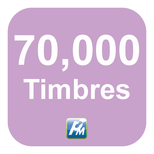 Aspel - Timbres Fiscales - 70,000 Timbres - Aspel. Programas de México